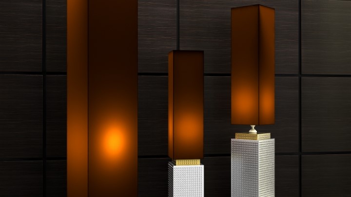 渲染模型_落地灯370