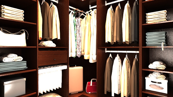 渲染模型_衣帽间021