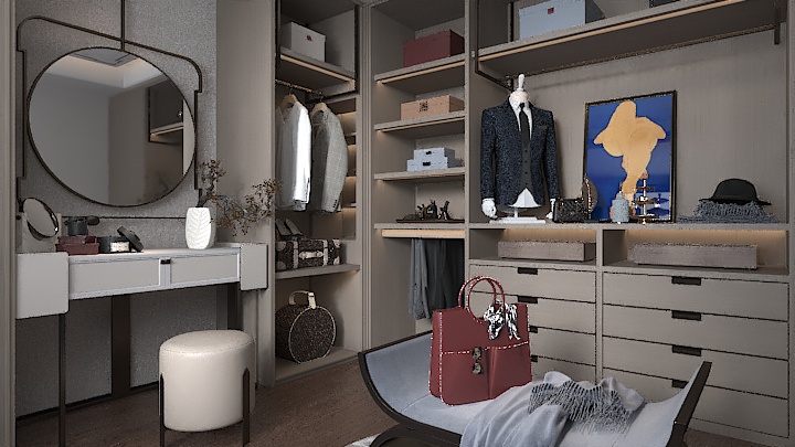 渲染模型_衣帽间038