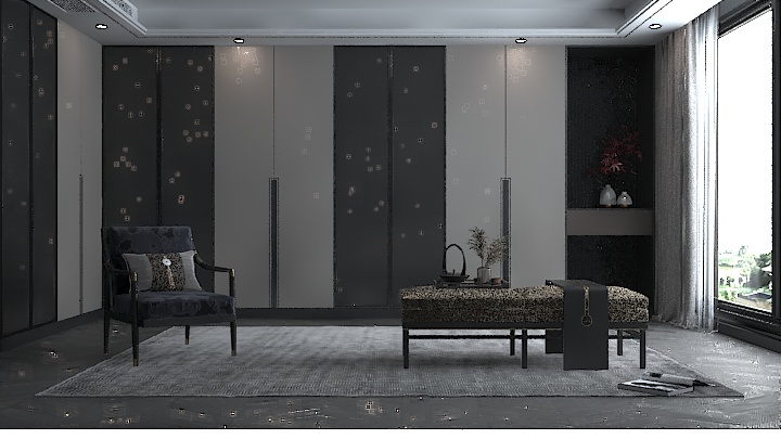 渲染模型_衣帽间043