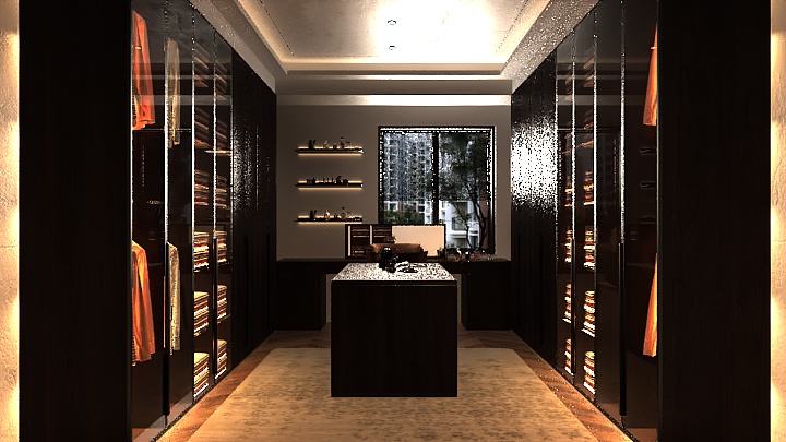 渲染模型_衣帽间045