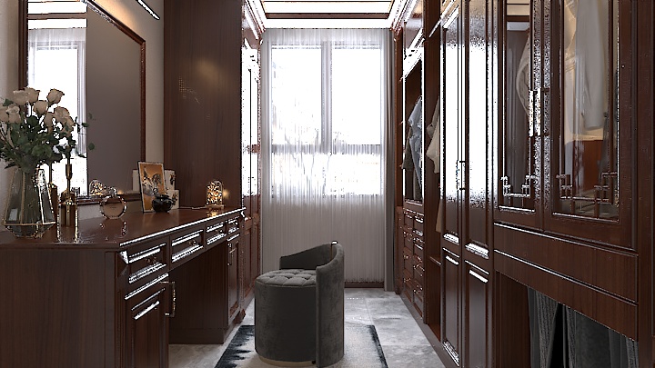 渲染模型_衣帽间054