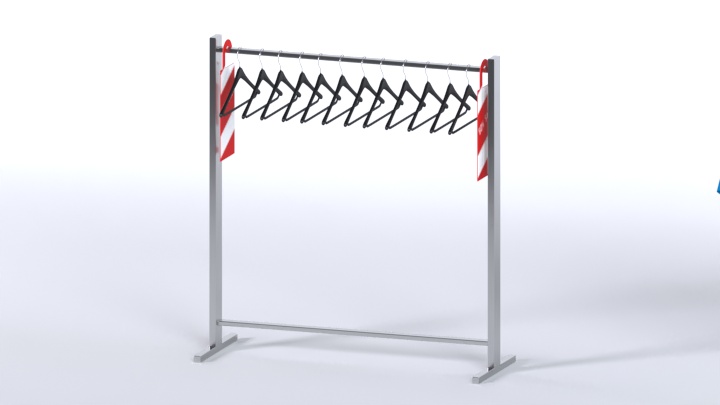 渲染模型_衣架032