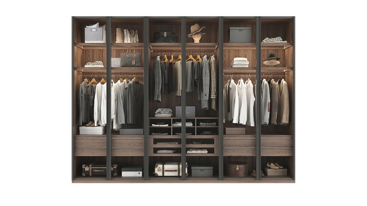 渲染模型_衣柜套装003