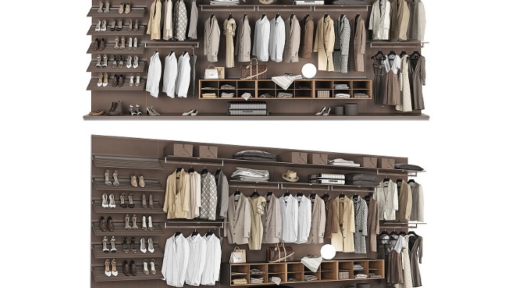 渲染模型_衣橱衣柜015