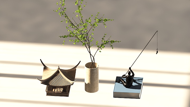 渲染模型_装饰品1035