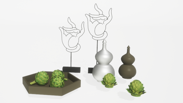 渲染模型_装饰品1098