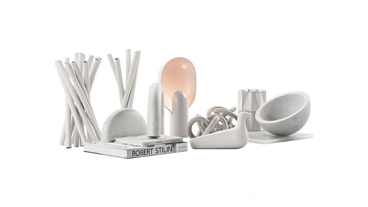 渲染模型_装饰品套装001