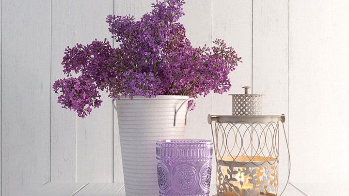 渲染模型_装饰品套装013