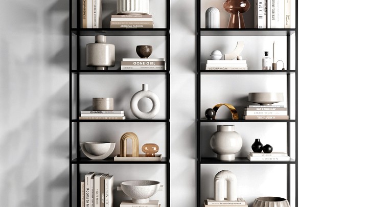 渲染模型_装饰品柜001