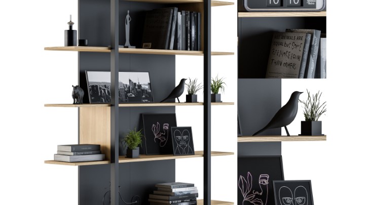 渲染模型_装饰品柜004