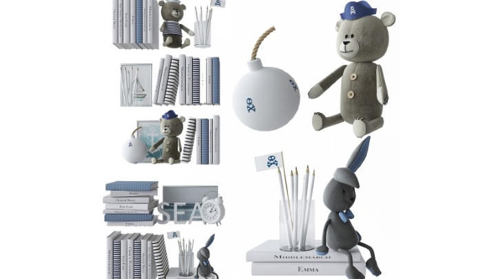 渲染模型_装饰套装062