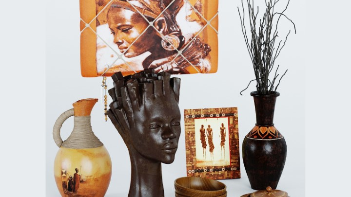 渲染模型_装饰套装083