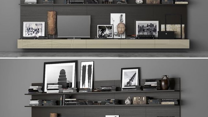 渲染模型_装饰架009