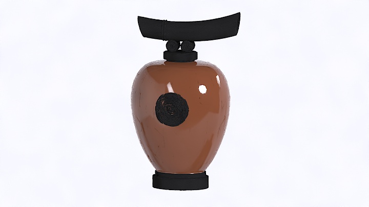 渲染模型_装饰瓶026