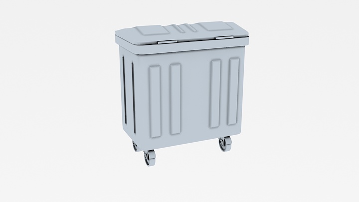 渲染模型_路障018