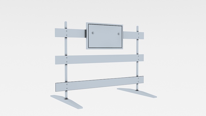 渲染模型_路障029