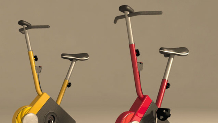 渲染模型_运动单车001