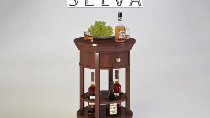 渲染模型_迷你酒吧桌001