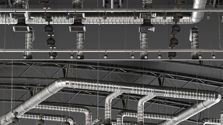 渲染模型_通风管道010