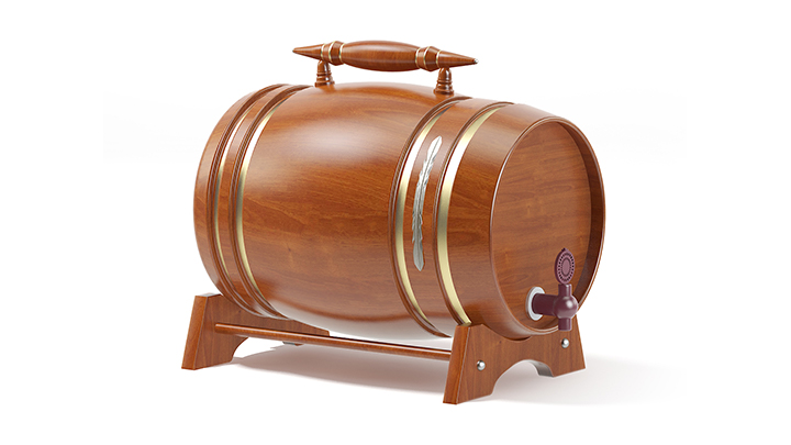 渲染模型_酒桶003