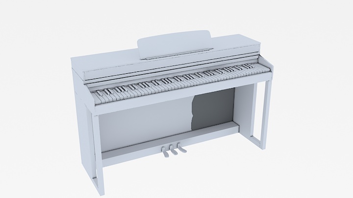 渲染模型_钢琴027