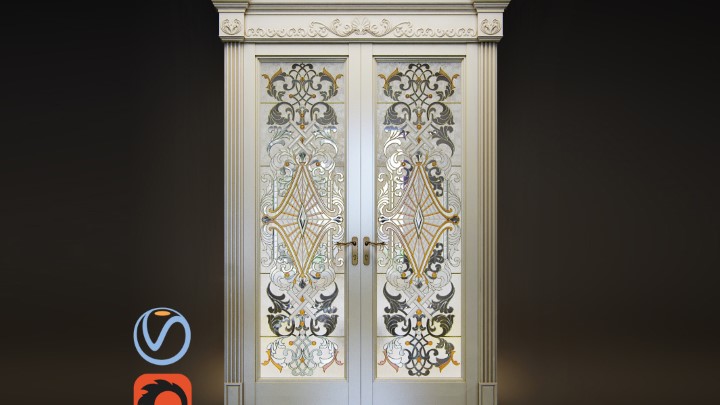 渲染模型_门1310