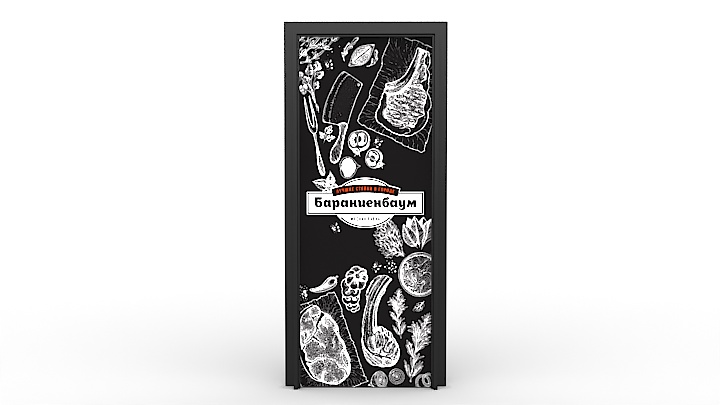 渲染模型_门1348