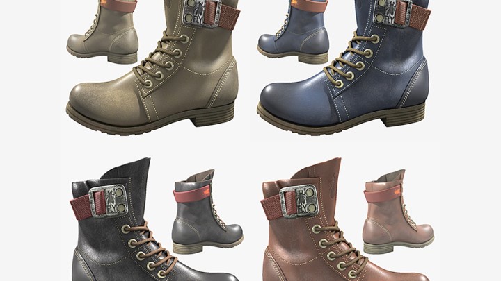 渲染模型_鞋子107