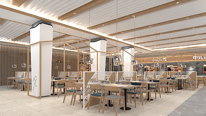 渲染模型_餐厅015