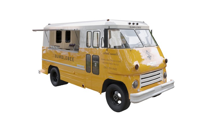 渲染模型_餐车014