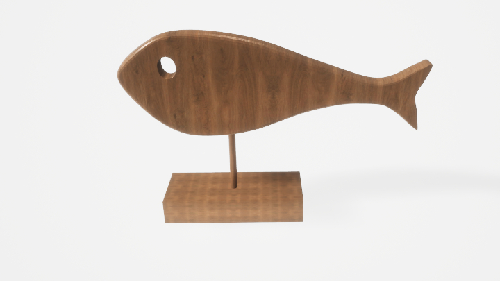 渲染模型_鱼摆件002