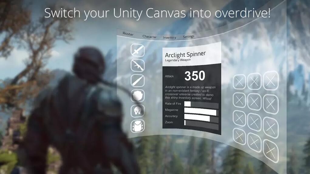 Curved UI – VR Ready Solution To Bend Warp Your Canvas 2.6p1界面图标