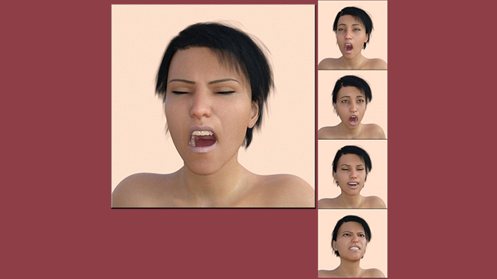 Daz3DPoser_人物表情001