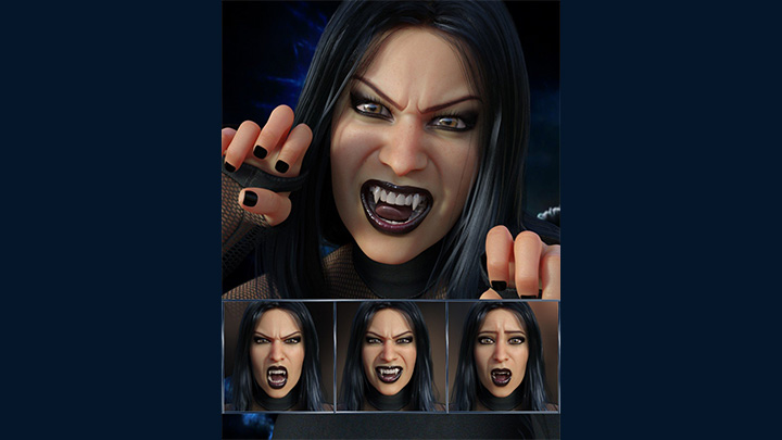 Daz3DPoser_人脸表情012