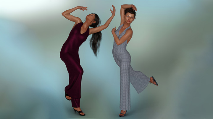 Daz3DPoser_女性人物1128