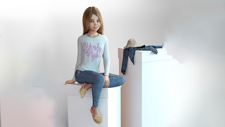 Daz3DPoser_女性人物410