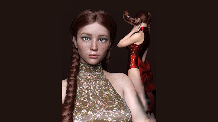 Daz3DPoser_女性人物516