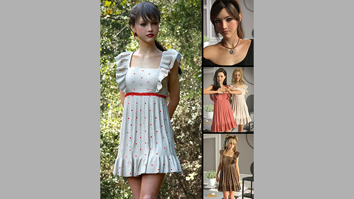 Daz3DPoser_女性人物734