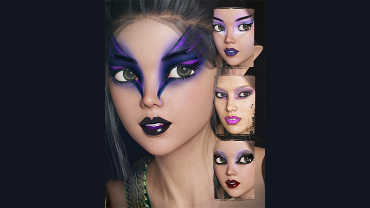 Daz3DPoser_女性人脸002