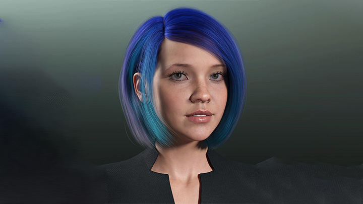 Daz3DPoser_女性头发011