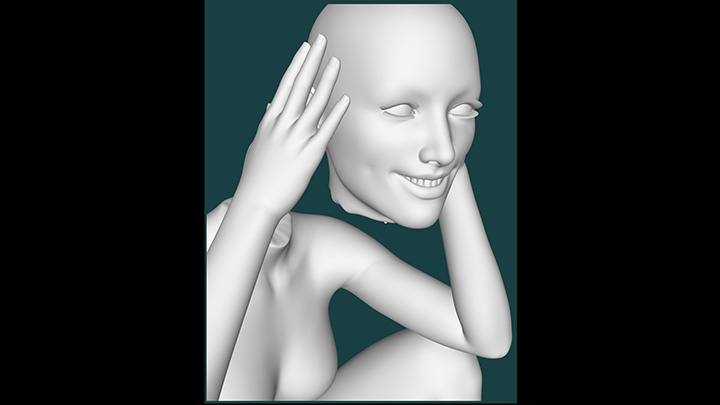 Daz3DPoser_女性白模004