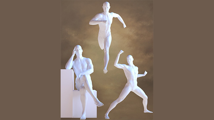 Daz3DPoser_男性白模005
