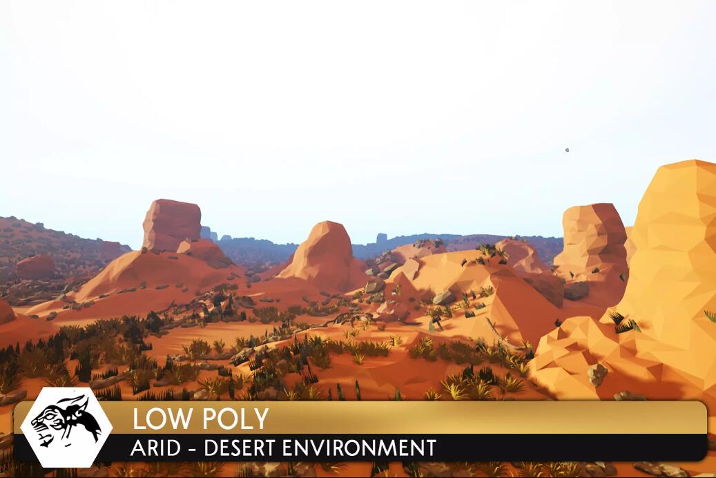 Low Poly Arid Desert Environment v1.1低面数沙漠