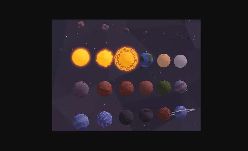 Low Poly Planets Pack低面数星球
