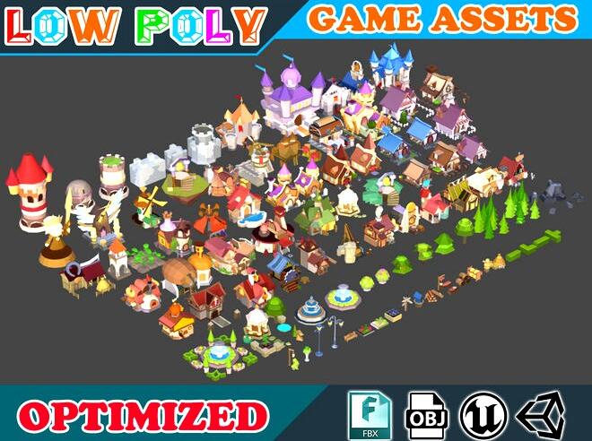 Low poly Cartoon Kingdom KIT v1.0卡通道具