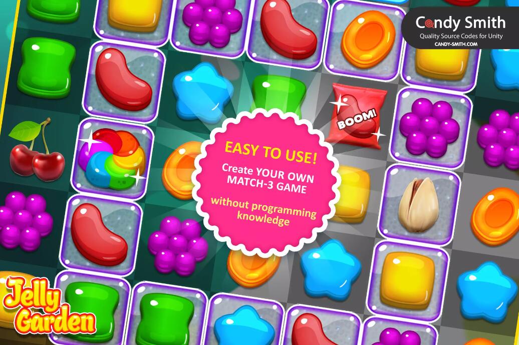Match 3 Jelly Garden Kit v2.3.3小游戏