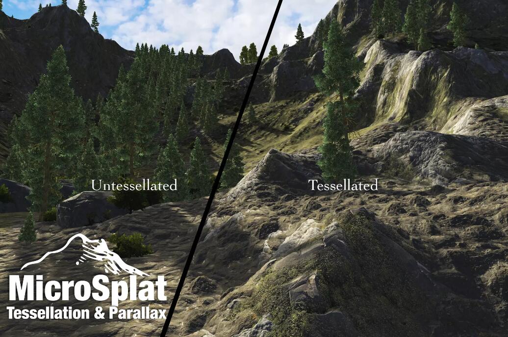 MicroSplat – Tessellation and Parallax v3.9.33地形工具