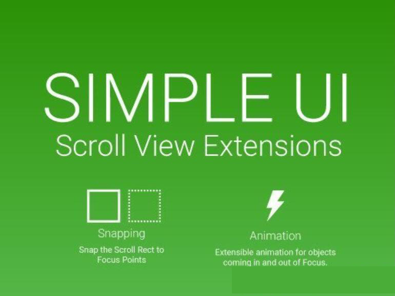 Simple UI – Scroll View Extensions 1.0插件