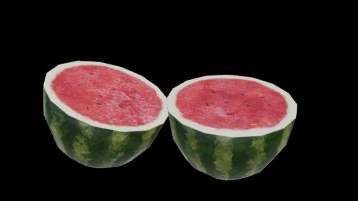 UE项目资源_模型资源_两半西瓜001